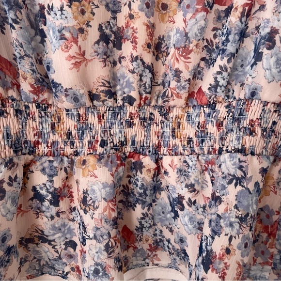 1. State Light Pink & Blue Purple Floral Top - Picture 8 of 9